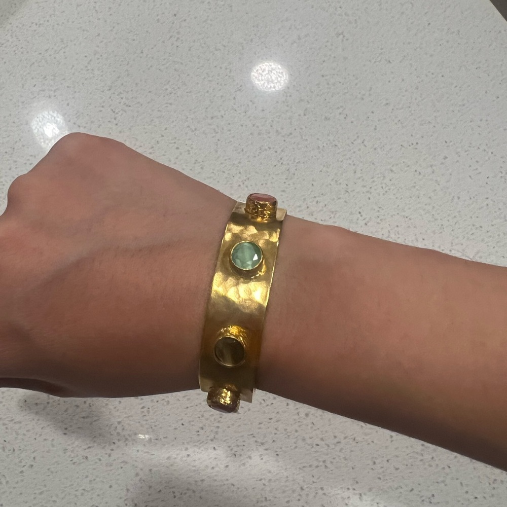 Gold and Gemstone Women's Bracelet